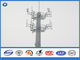 10 - 40 m 전기 셀룰라 전화 탑 강철 Monopole 돛대 미끄러짐 합동 연결
